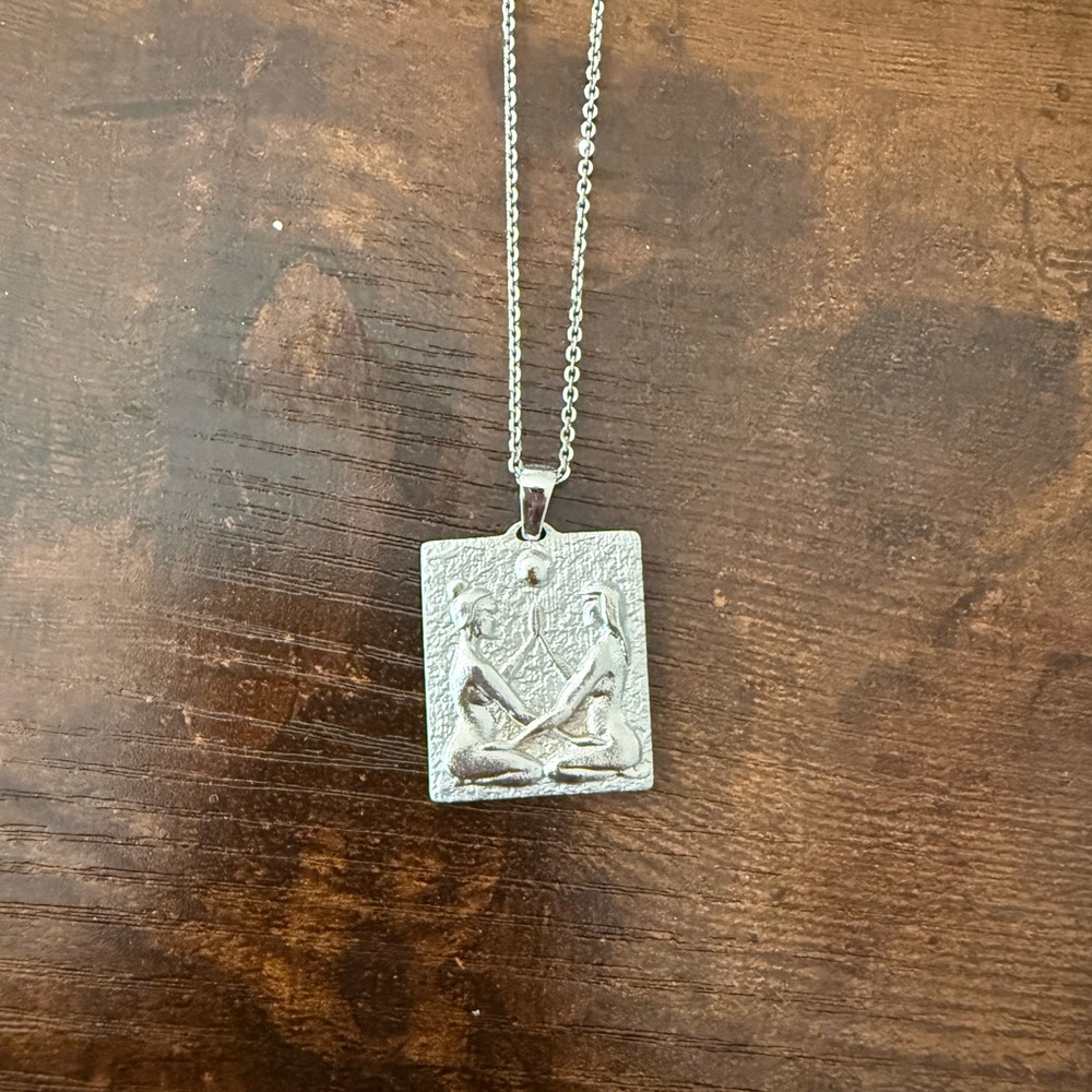 Sold Out Awe Inspired "Le Duo" Silver Pendant Necklace
